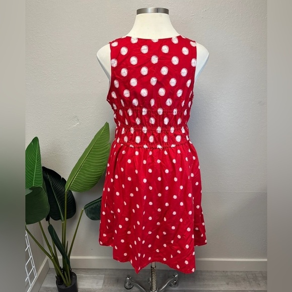 Disney Parks Minnie Mouse Red Polka Dot Sleeveless Dress - Size XL - Picture 2 of 3